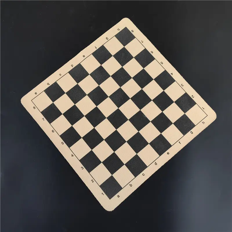 Chess Folding Leather Flannelette Material Small Chess Board 28cm/11inch Square Portable Chess Board