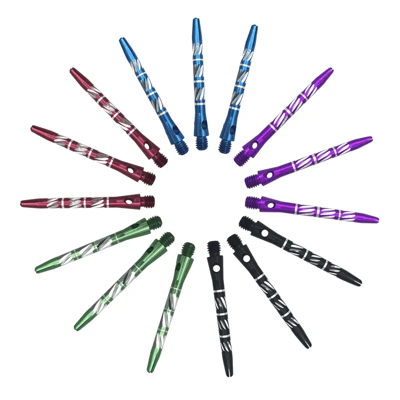 New 3Pcs Chromatic Darts Shafts 45mm Aluminium Alloy Material Shaft Dart Accessories Throwing Toy Darts Shafts