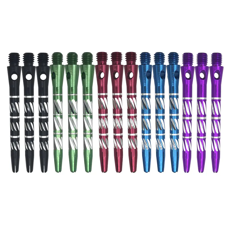 New 3Pcs Chromatic Darts Shafts 45mm Aluminium Alloy Material Shaft Dart Accessories Throwing Toy Darts Shafts