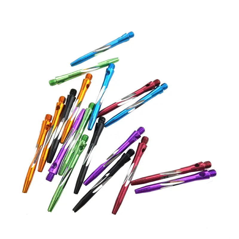 3pcs/1 Set Of 6 Colored Carved Darts 45mm/1.78in Aluminum Alloy Darts Accessories Throwing Darts Game Entertainment