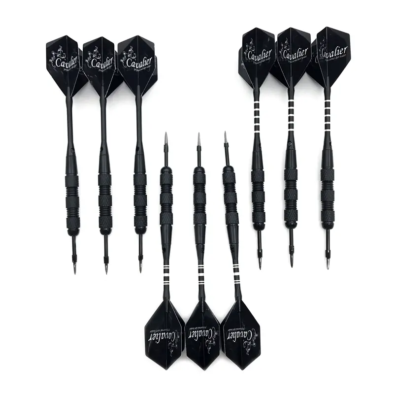 Yernea New Darts 3Pcs/set High-quality Nickel Plated Iron 18g Steel Tip Darts  Black Alumium Alloy Shaft Flight