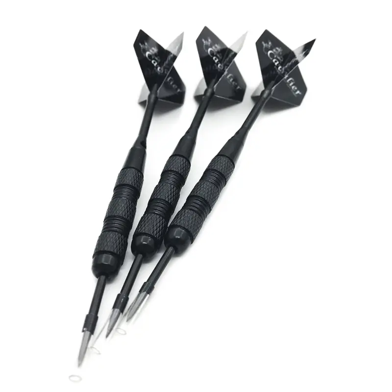Yernea New Darts 3Pcs/set High-quality Nickel Plated Iron 18g Steel Tip Darts  Black Alumium Alloy Shaft Flight