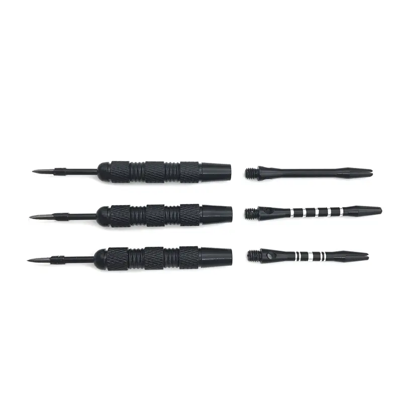Yernea New Darts 3Pcs/set High-quality Nickel Plated Iron 18g Steel Tip Darts  Black Alumium Alloy Shaft Flight