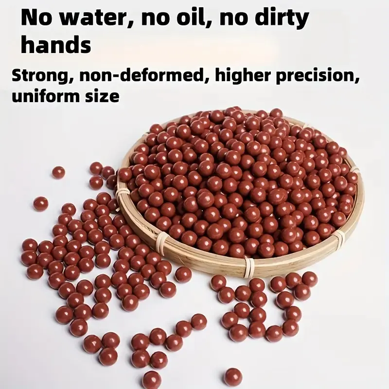 About 1000 hard clay clay balls 9-10mm/0.35-0.39inch hunting hard clay balls are biodegradable durable reusable clay balls