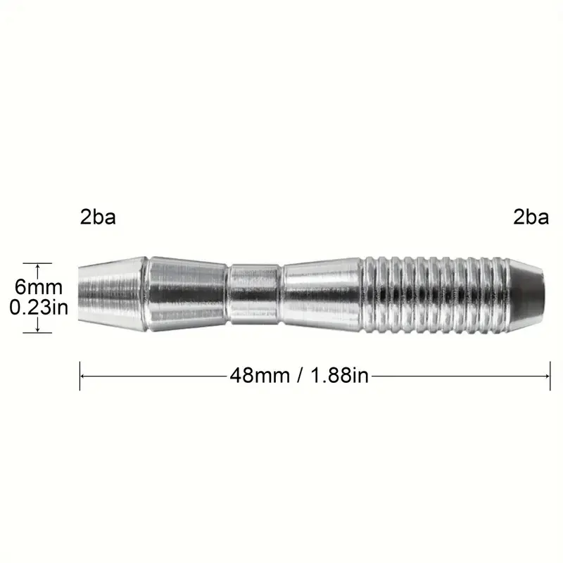 3/6pcs professional dart tube 2ba, 16g can paired with black soft-tip darts for training and replacement dart accessories