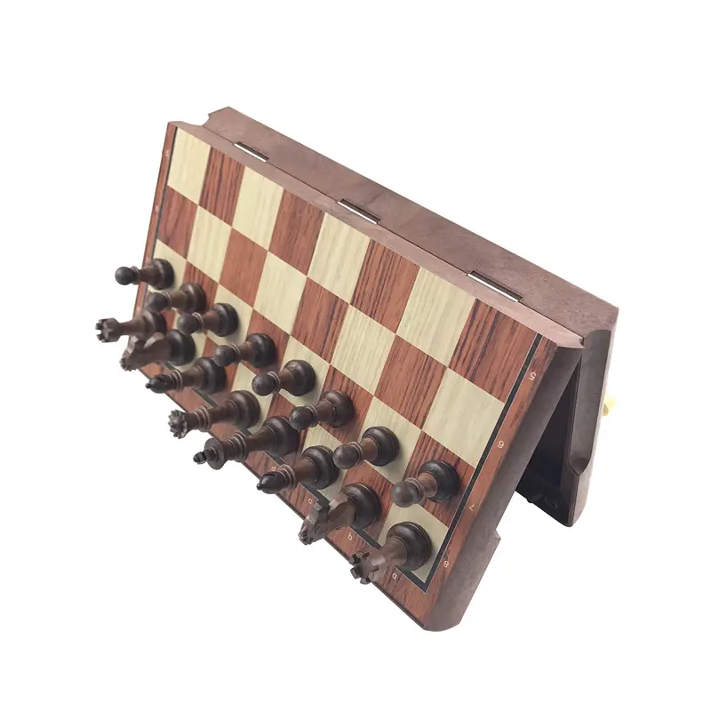 High-grade Chess Plastic Folded Board International Magnetic Chess Set Exquisite Chess Puzzle Games Board Game Gift Yernea