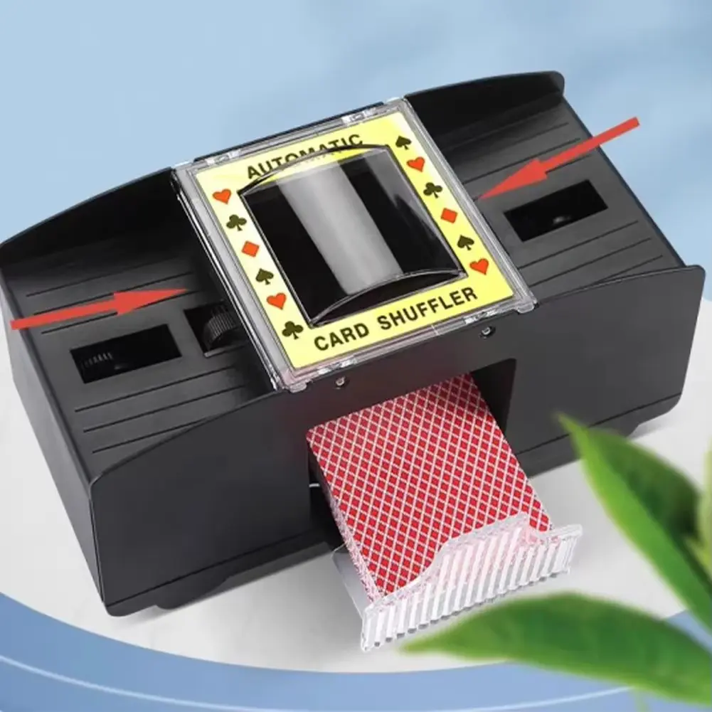 Automatic Playing Cards Shuffler Mixer Games Poker Sorter Machine Dispenser for Travel Home Festivals Xmas Party Battery