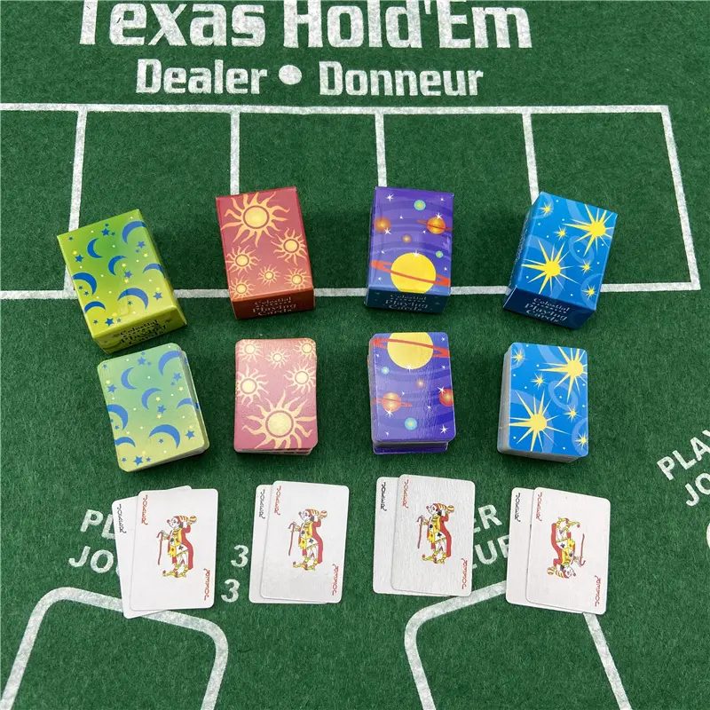 Playing Cards Cute MINI Miniature Games Poker Mini 40X28mm Paper Miniature For Dolls Accessory Home Decoration High Quality