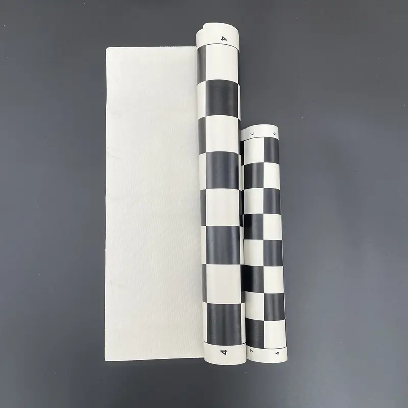 Chess black and white checkerboard 34/50cm Portable rollable soft PU game accessories Standard chessboard entertainment game