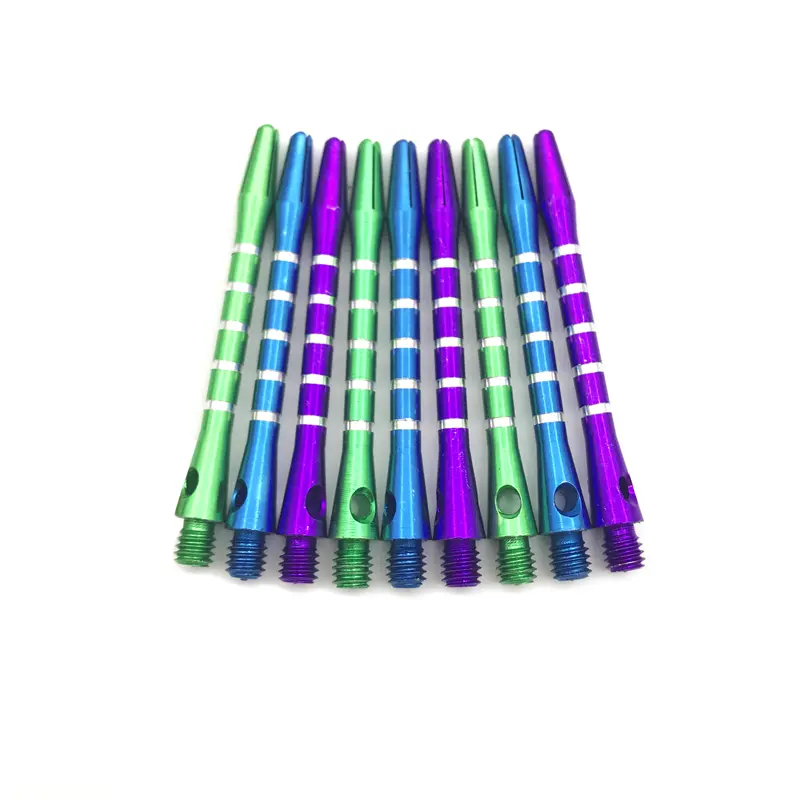 3pcs/set 53mm/2.08in High-grade Metal Darts Aluminum Rod Metal Rod Color Engraving Line Set 6 Colors Entertainment Accessories