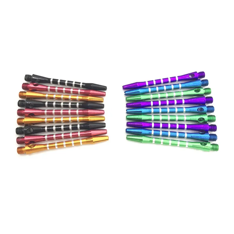 3pcs/set 53mm/2.08in High-grade Metal Darts Aluminum Rod Metal Rod Color Engraving Line Set 6 Colors Entertainment Accessories