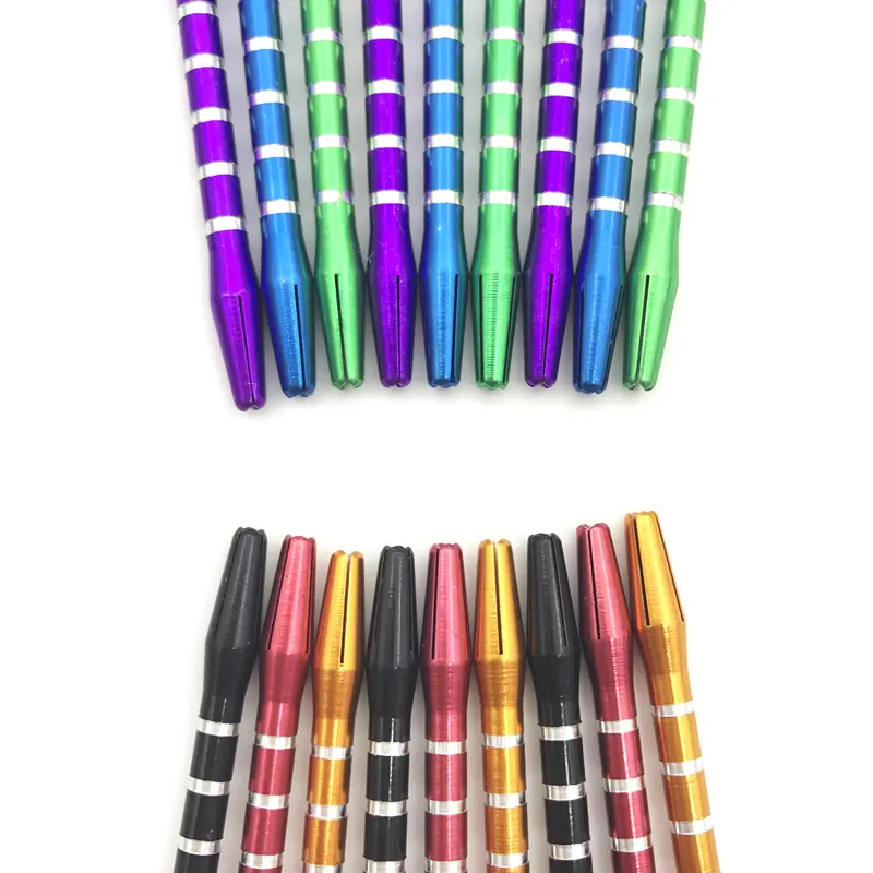 3pcs/set 53mm/2.08in High-grade Metal Darts Aluminum Rod Metal Rod Color Engraving Line Set 6 Colors Entertainment Accessories