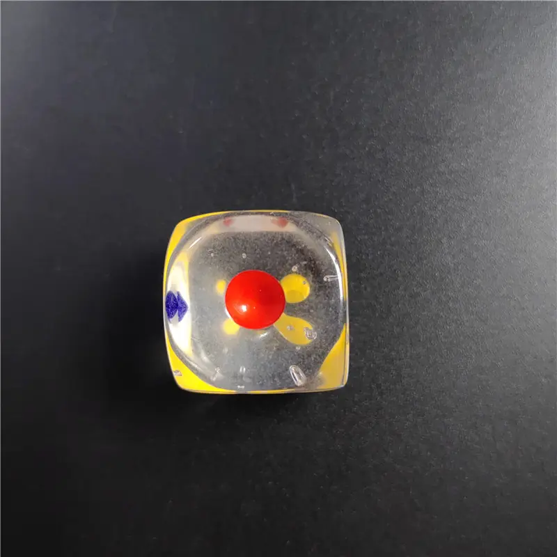 10 Pcs/set 12/14/16/18/20/25mm Acrylic Transparent Dice Hexahedral Rounded Corner Bar KTV Dice Set Desktop Entertainment Game