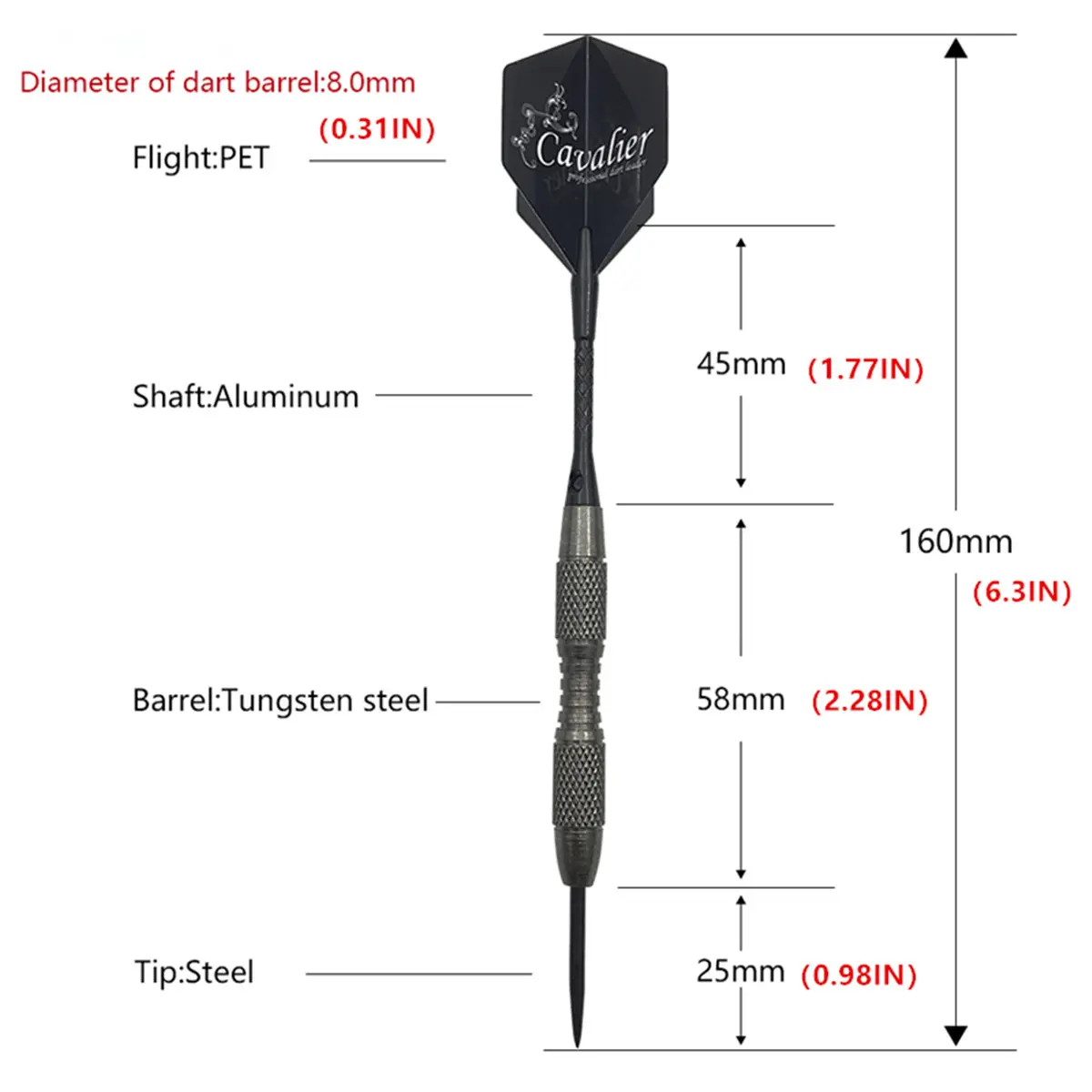 3pcs Metal Top Grade Imitation Tungsten Steel Dart 20g Professional Training Black Wing Hard Dart Needle Entertainment Game