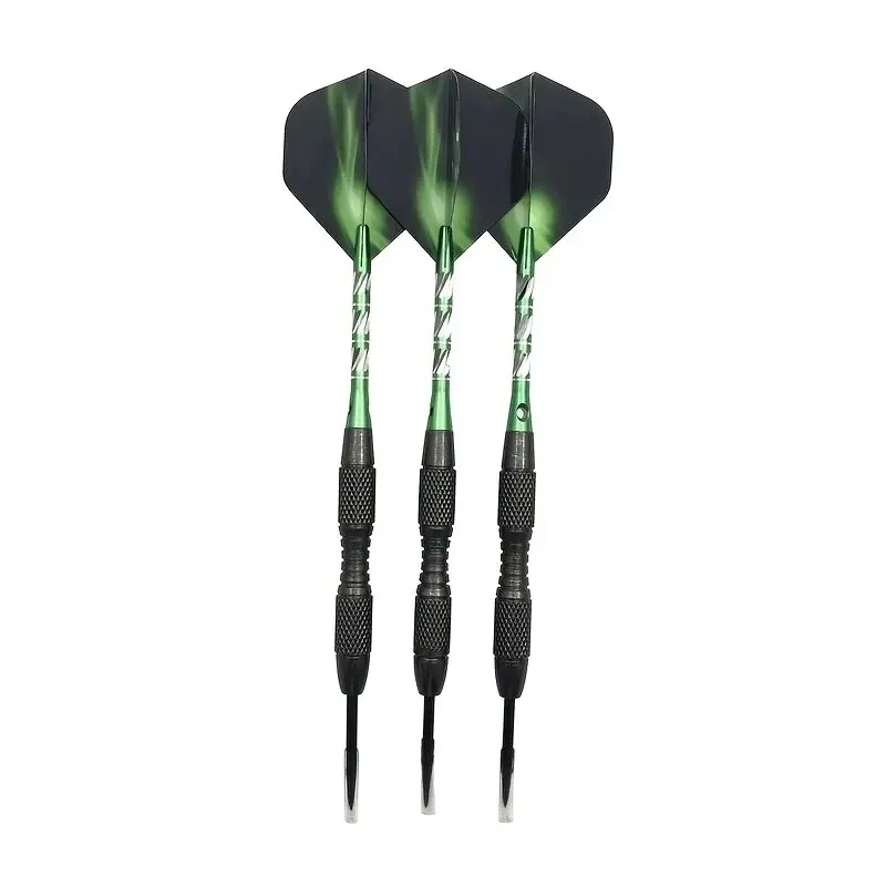 3pcs High-Grade Steel Tip Darts Set with Imitation Tungsten Needles and Printed Flights - Perfect for Accurate Target Throwing