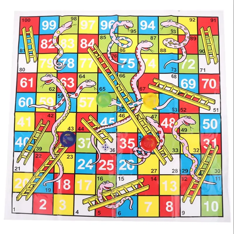 Chess Snake Ladder Flight 38cm/14.96inch Educational Children Toys Interesting Board Game Set Portable Flying Chess Board Game