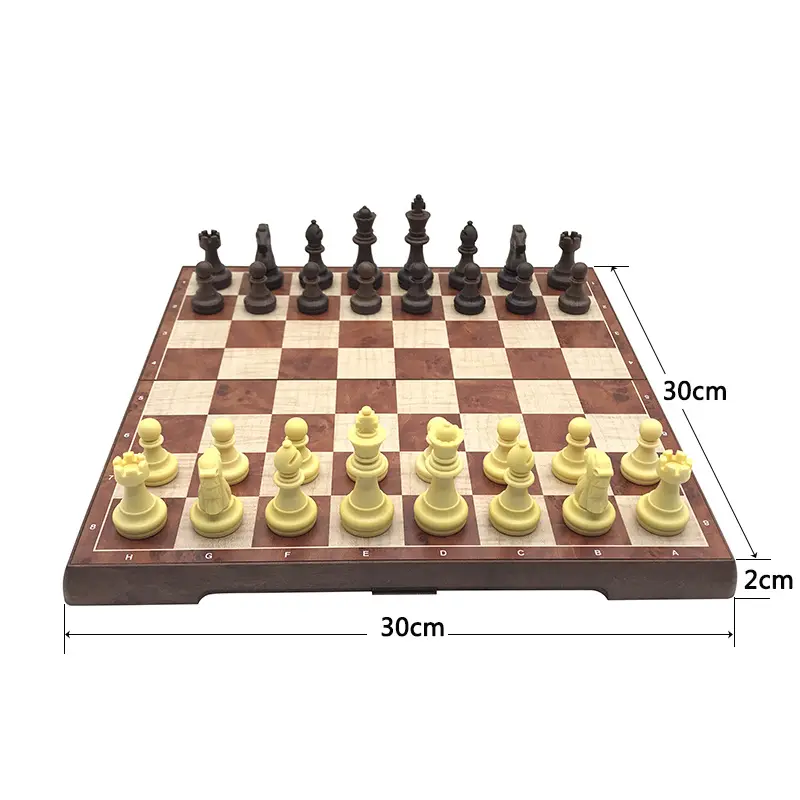 New Chess Magnetic Folding Chessboard Plastic Chess Pieces Magnetic Chess Games Checkerboard 30*30*2cm Entertainment Game