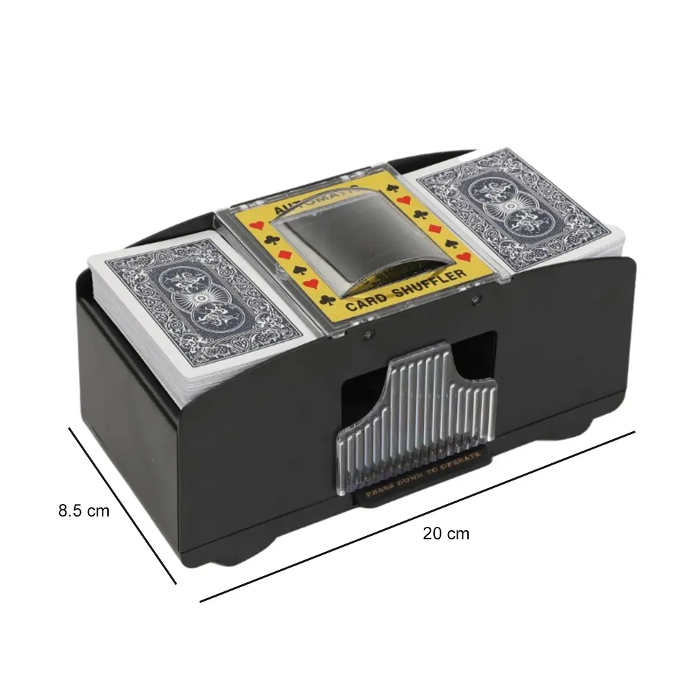 Automatic Card Shuffling Machine 1/2 Decks Electric Poker Card Shuffler Battery-Operated Shuffler for Card Games Home Party