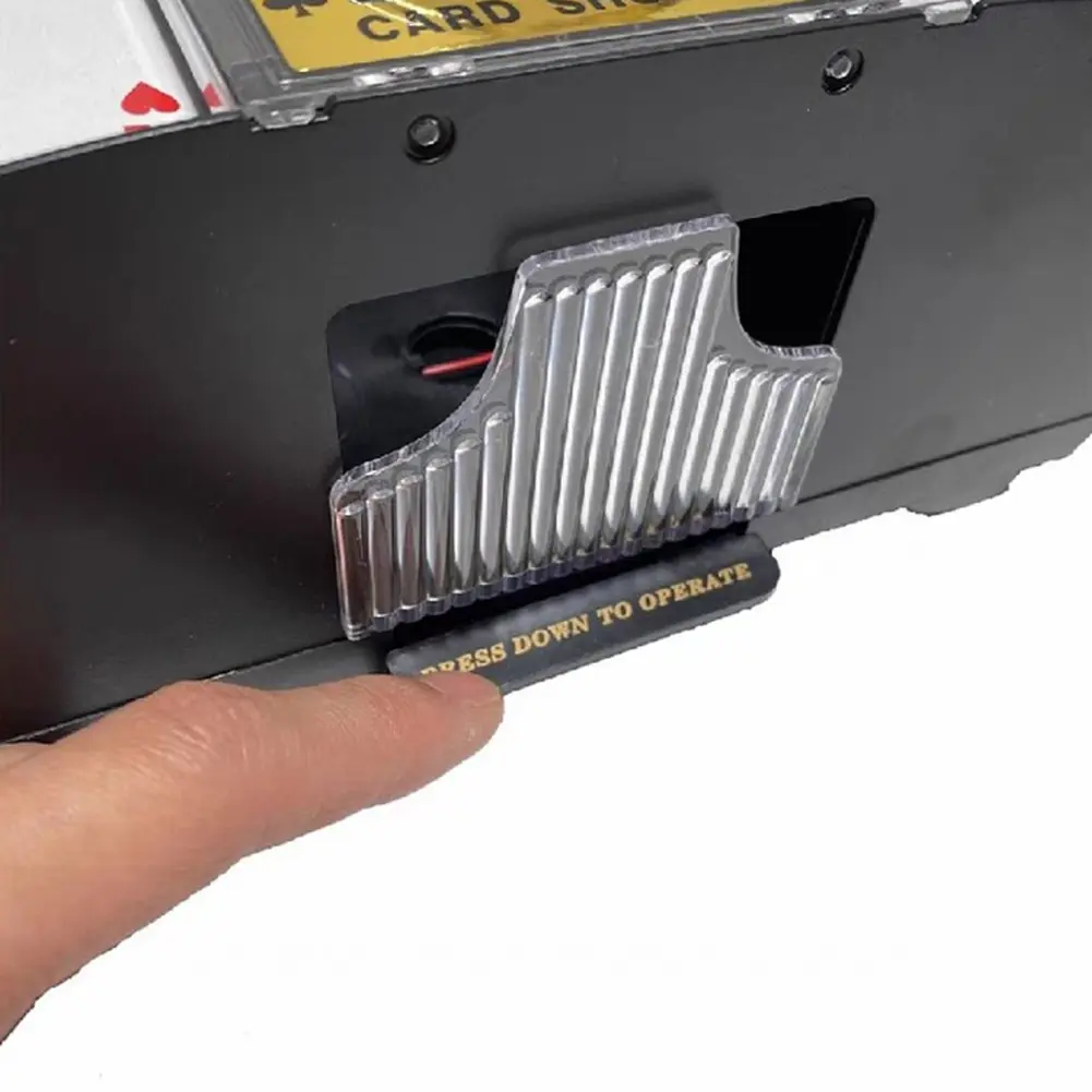 Automatic Card Shuffling Machine 1/2 Decks Electric Poker Card Shuffler Battery-Operated Shuffler for Card Games Home Party
