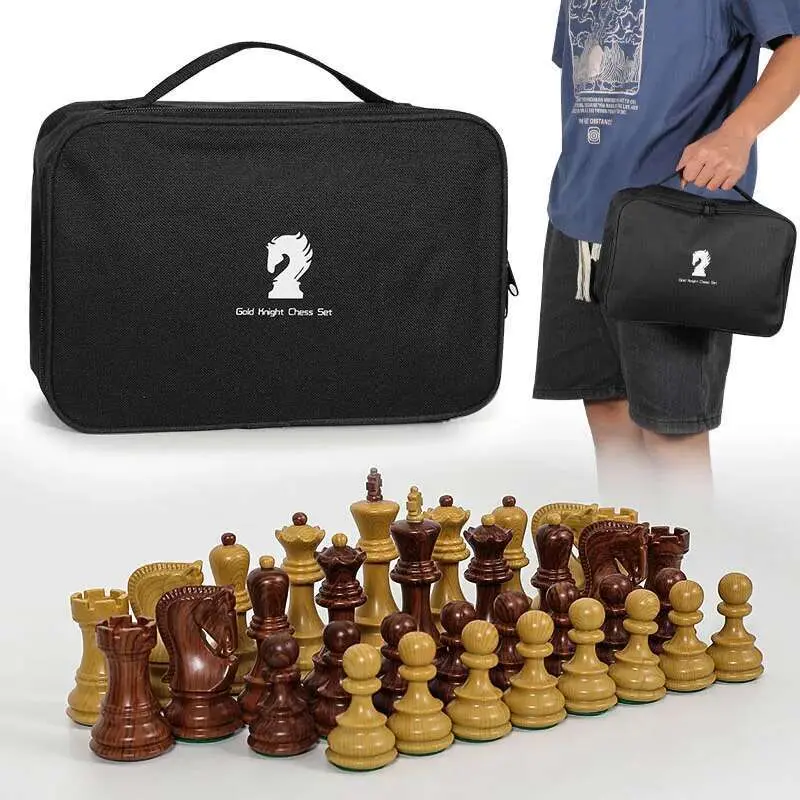 International Chess Set 51cm/20inch Foldable Silicone Chessboard, New Large King Size 9.6cm/3.8inch Heavy Chess Game Set