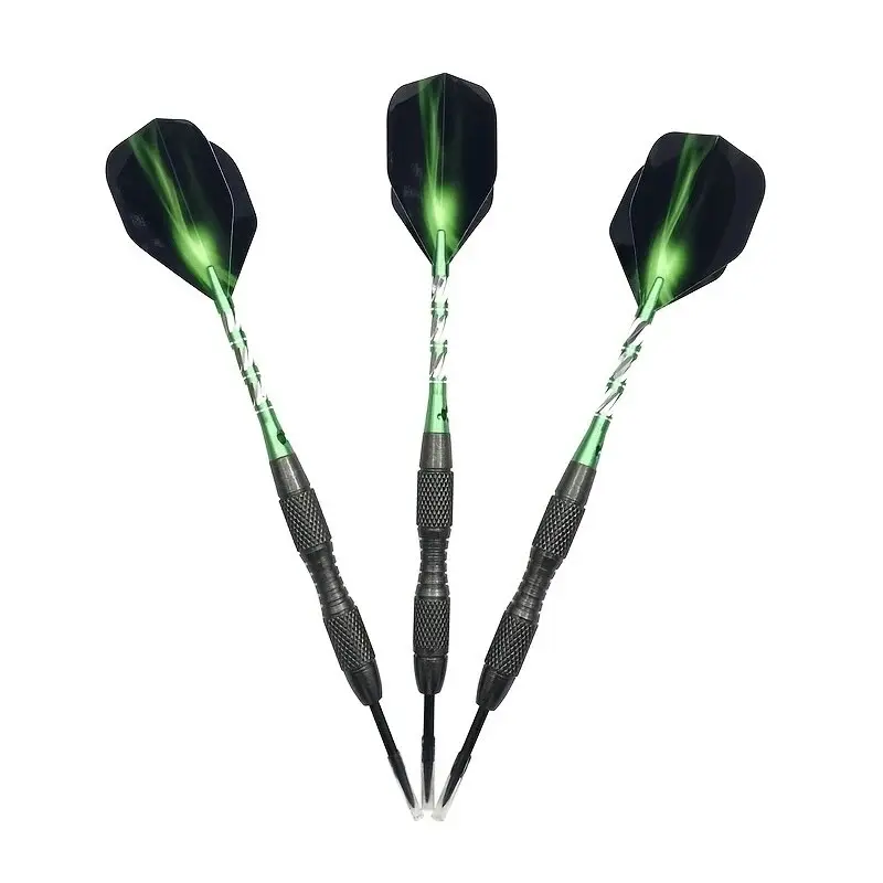 3pcs High-Grade Steel Tip Darts Set with Imitation Tungsten Needles and Printed Flights - Perfect for Accurate Target Throwing