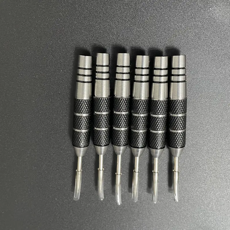 12 pcs dart needles 20g/0.7oz black and red striped stainless steel material sports and entertainment dart accessories steel tip