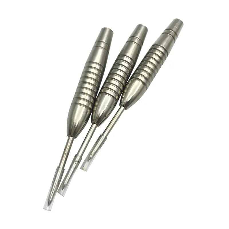 12 silver uniquely shaped dart needles, 20g/0.7oz iron material, electroplated process, dart accessories, steel tips
