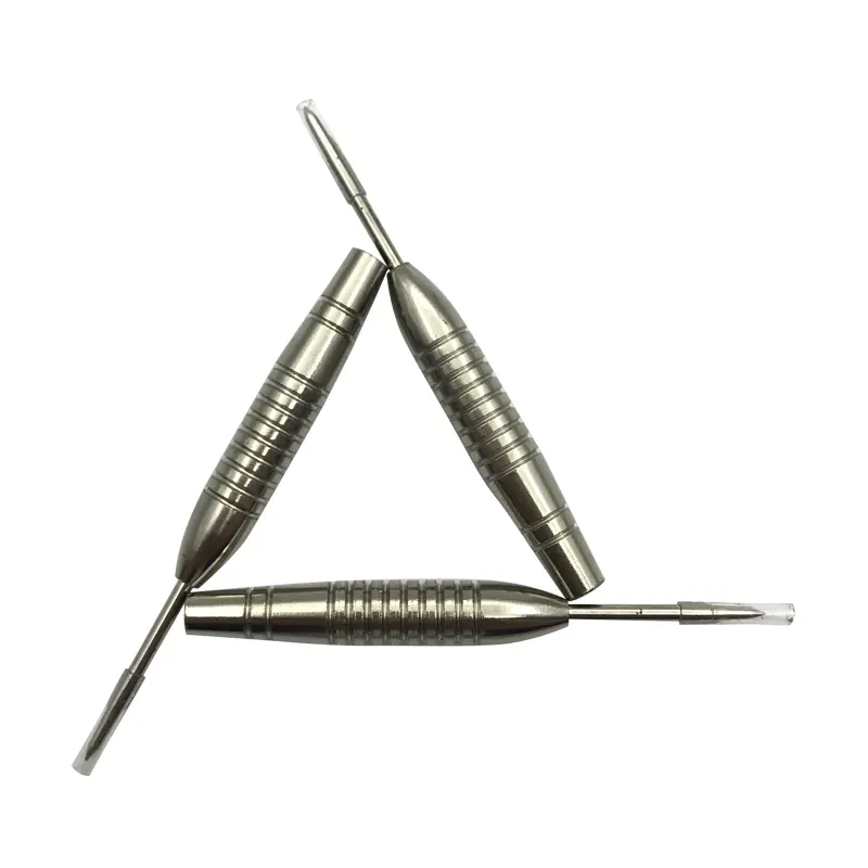 12 silver uniquely shaped dart needles, 20g/0.7oz iron material, electroplated process, dart accessories, steel tips