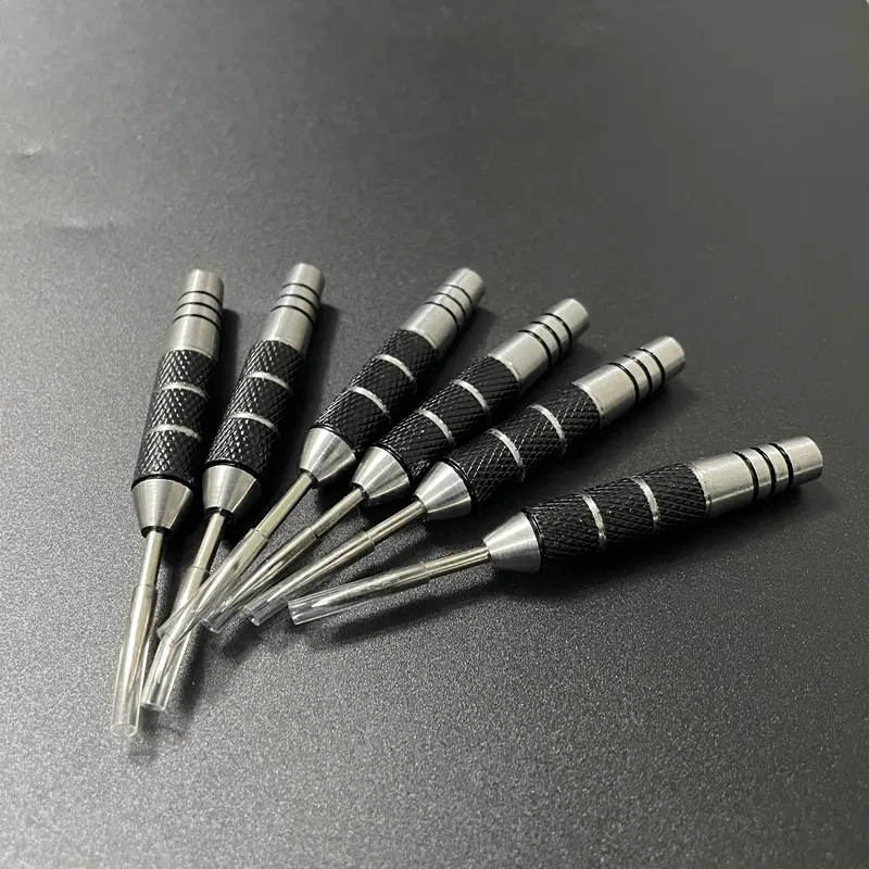 12 pcs dart needles 20g/0.7oz black and red striped stainless steel material sports and entertainment dart accessories steel tip