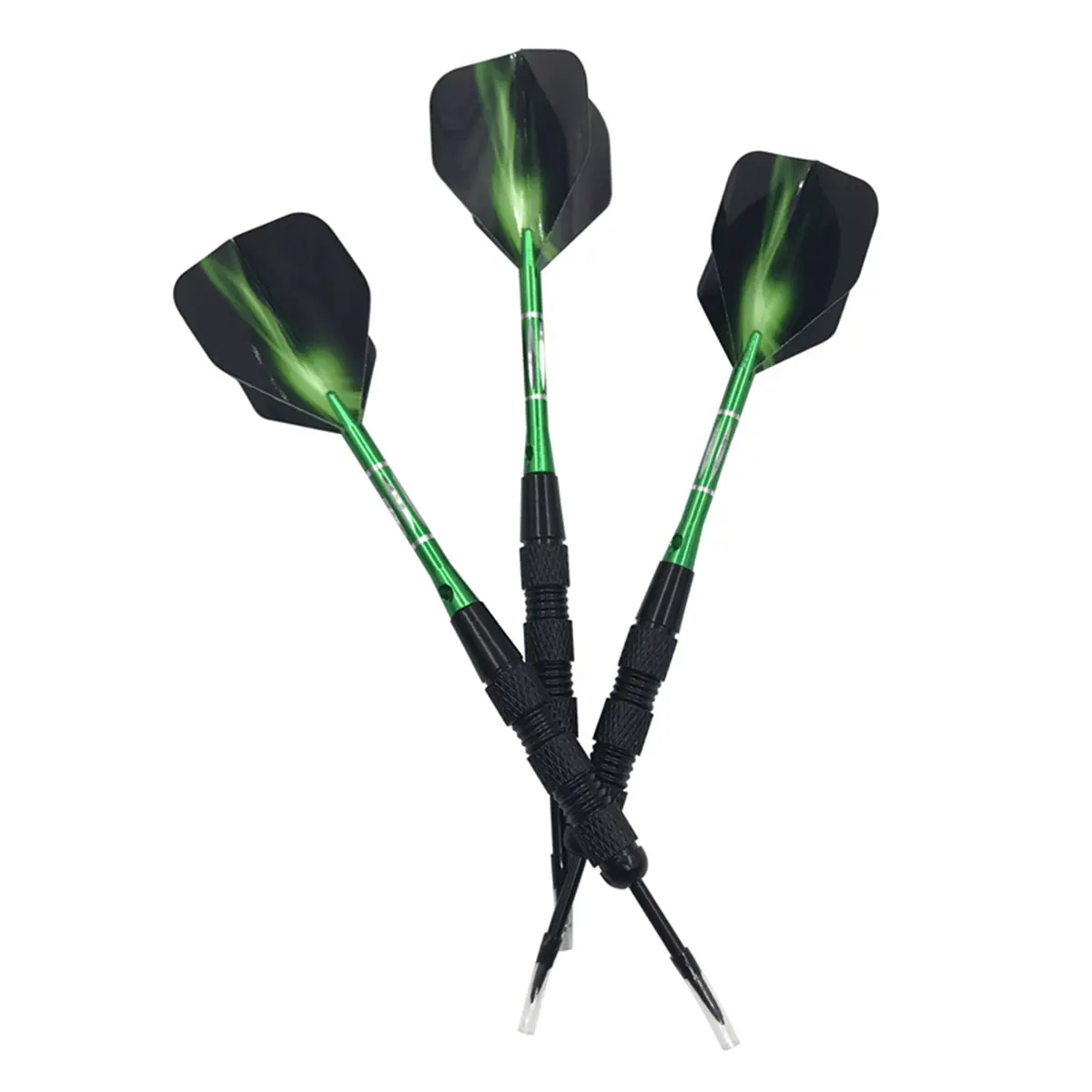 3pcs Metal High-grade Fused Nickel Black Needle Darts 20g Professional Competition Training Green Carved Darts Entertainment