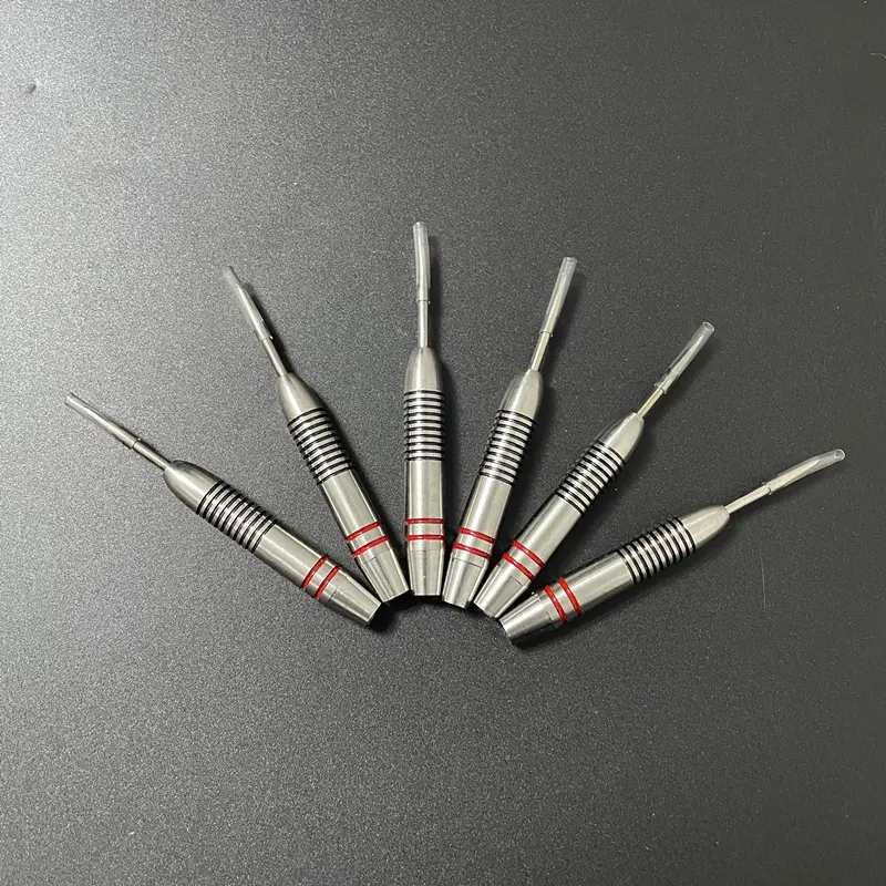 High end 12 dart needles 22g/0.78oz black and red striped stainless steel material entertainment accessories steel tip