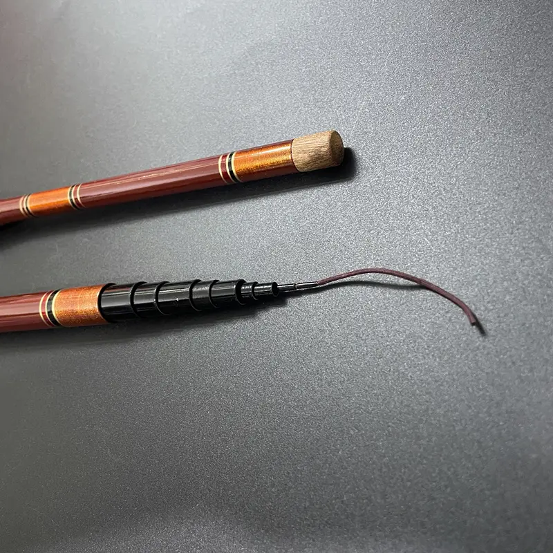 High-quality small fishing rod, ultra-light and ultra-fine carbon paint process, hand rod contraction 25cm stream