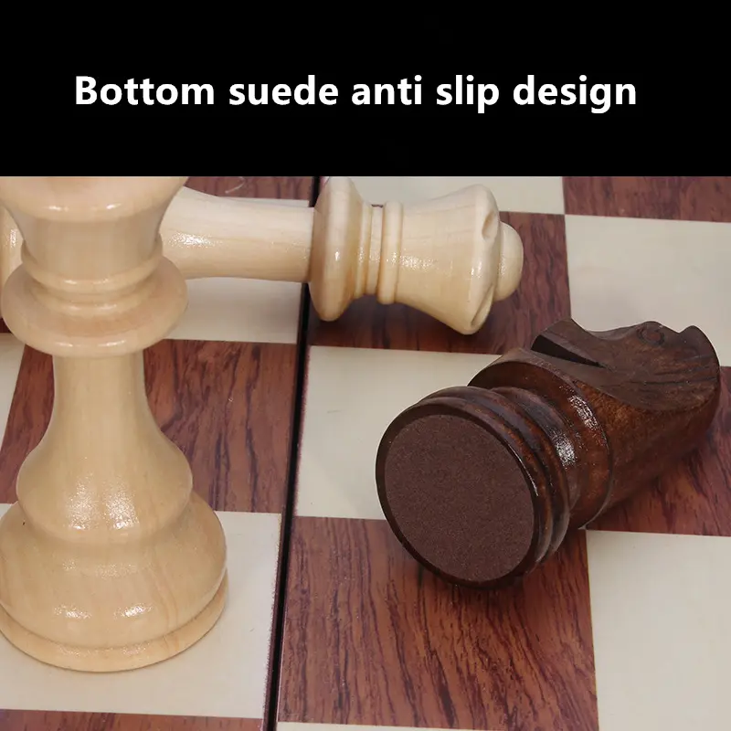 Board Game High-grade Set Of Solid Wood Chess Pieces Wooden Folding With More Than 2 After The Game Entertainment