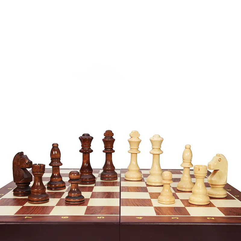 Board Game High-grade Set Of Solid Wood Chess Pieces Wooden Folding With More Than 2 After The Game Entertainment