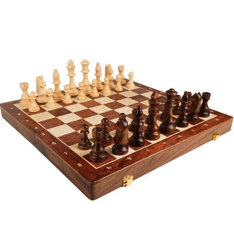 Board Game High-grade Set Of Solid Wood Chess Pieces Wooden Folding With More Than 2 After The Game Entertainment