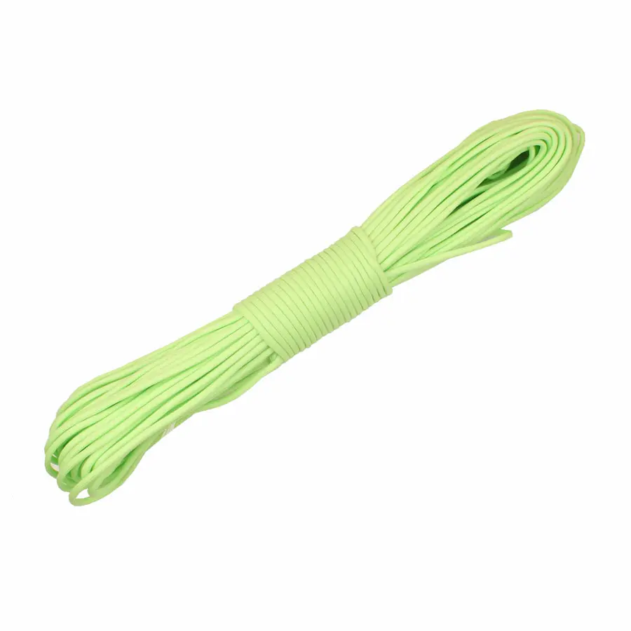 CAMPINGSKY 9 Strands Cores Luminous Glow in the Dark Paracord Parachute Cord Lanyard 25 50 100 feet