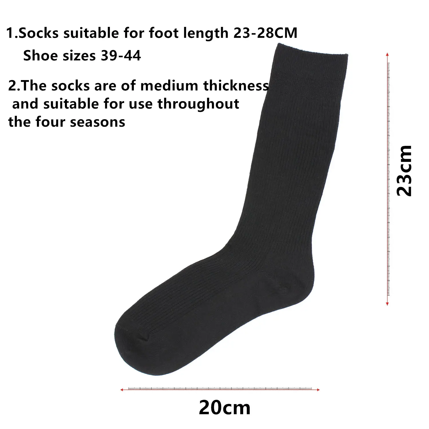 100% Cotton Man socks high quality Breathable Comfort for the four seasons Wear 3 Pairs Pack man socks  long breathable