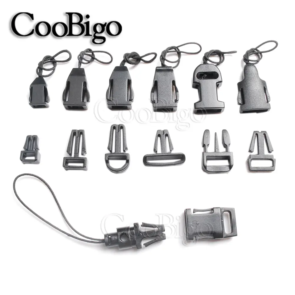 10pcs Detachable Buckle Plastic Black For Bag Worker Tag Cell Phone Lanyard ID Card Holder Accessories 7 Style Pick
