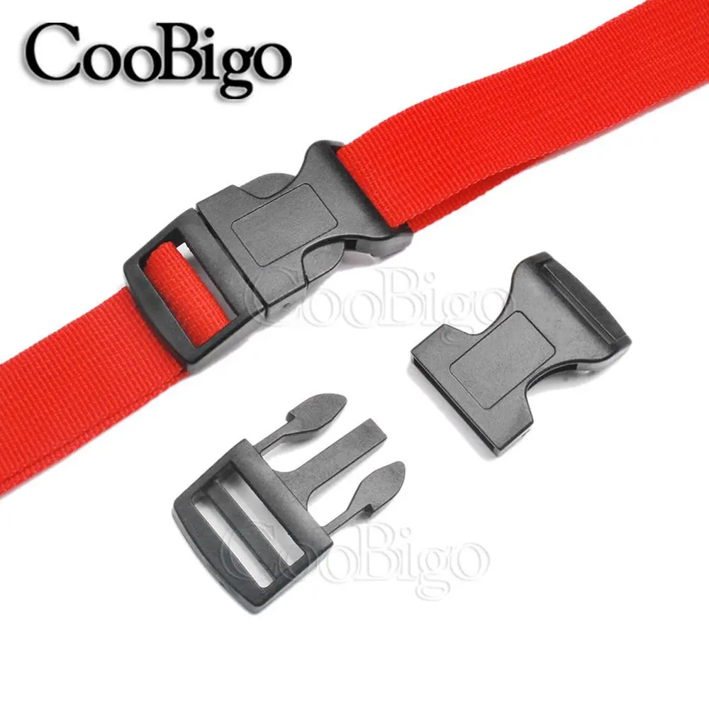 10pc Curved Side Release Buckles Plastic Paracord Buckle Parachute 550 Cord Bracelet Clip Dog Collar Strap Outdoor Backpack 16mm