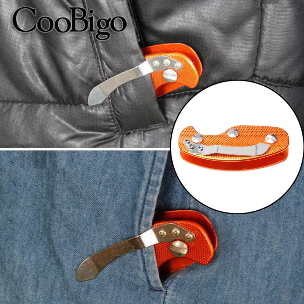 Key Holder Organizer Clip Aluminum Keychain Keyring Folder Bag Backpack Wallet Outdoor Camping Portable EDC Mini Pocket Tool 1pc