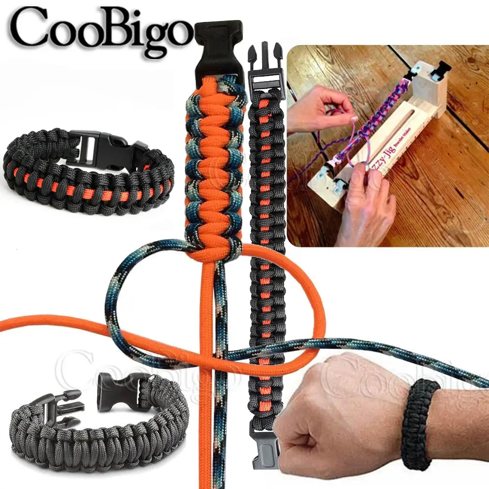 Paracord 550 Release Buckle Parachute Rope DIY Outdoor Camping Tent Cords Survival Wristband Braiding Accessories Multifunction