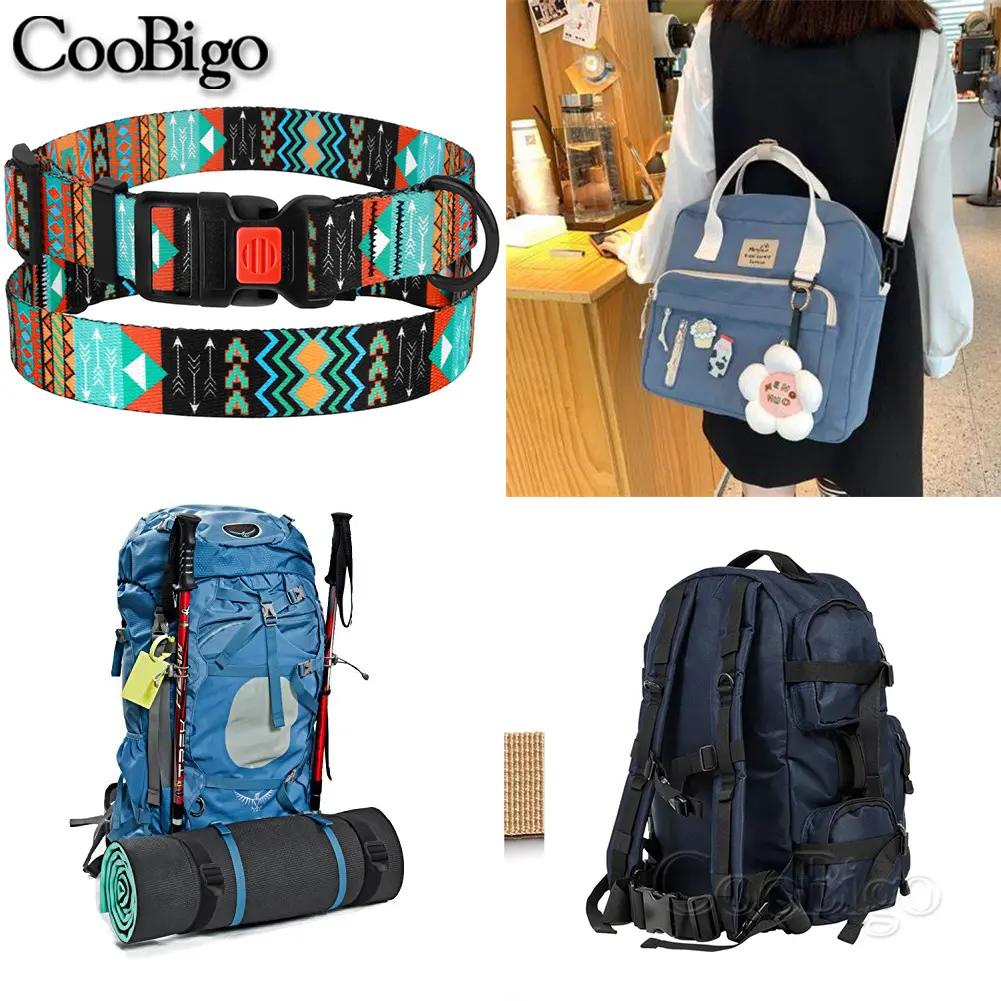 10pcs D-Ring Slider Buckle Adjustable Belt Bag Webbing Strap Outdoor Backpack DIY Accessories Plastic 20mm 25mm 32mm 38mm