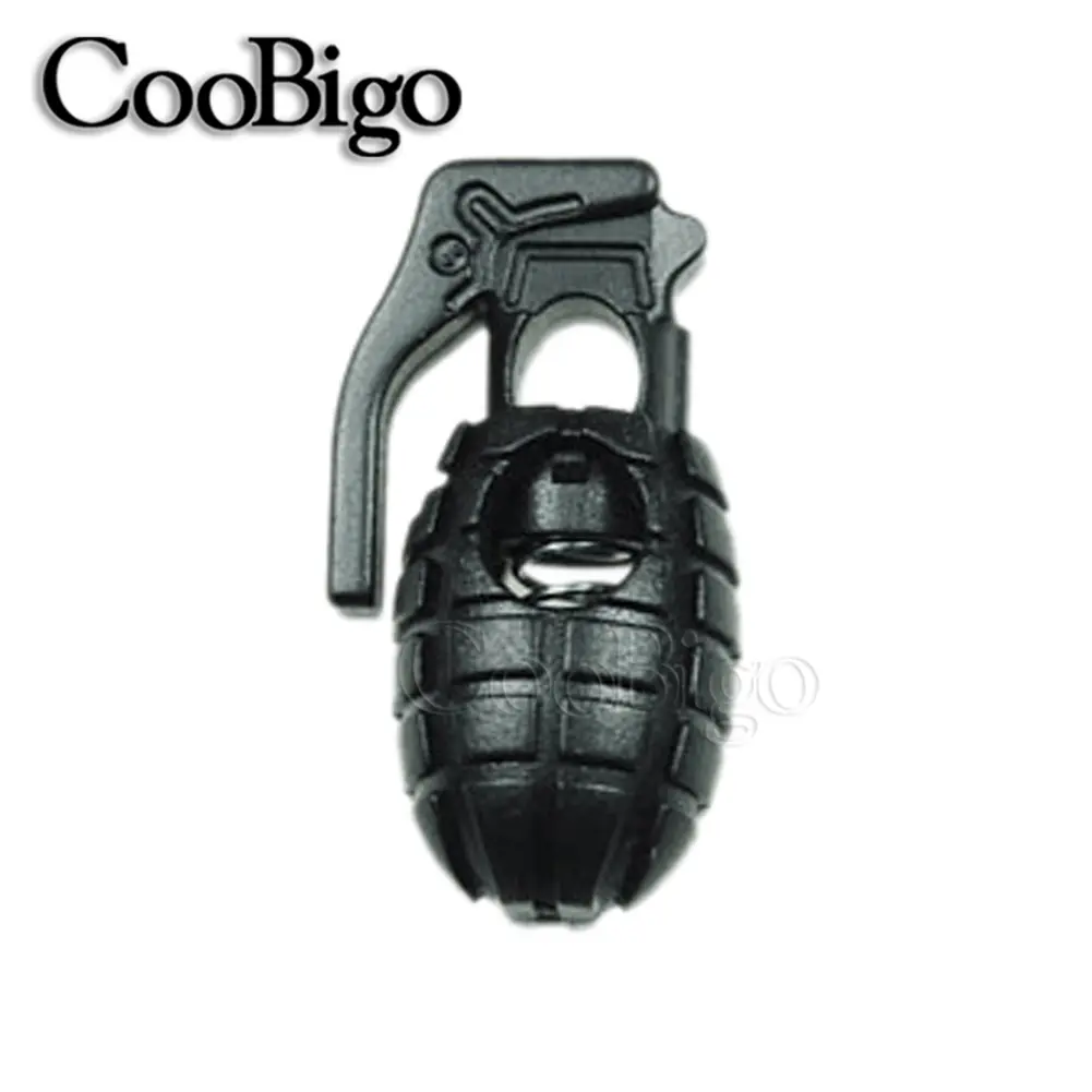 20pcs Plastic Cord Lock Stopper Toggle Spring Paracord Rope Clip Clasp DIY Outdoor Backpacks Sportswear Hat Shoelace Accessories