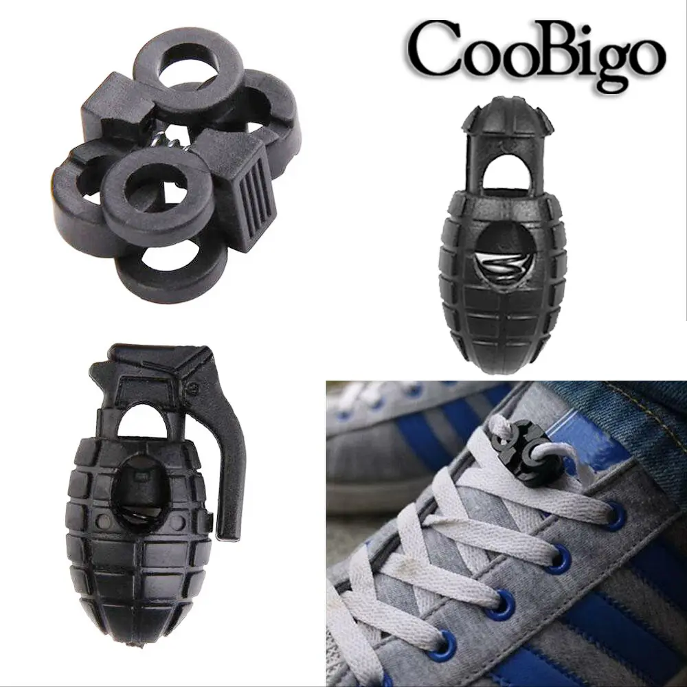 20pcs Plastic Cord Lock Stopper Toggle Spring Paracord Rope Clip Clasp DIY Outdoor Backpacks Sportswear Hat Shoelace Accessories