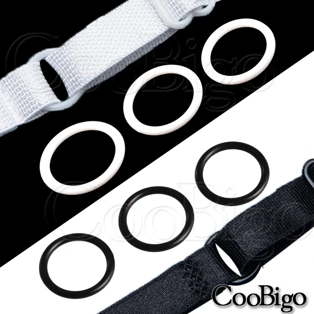 50pcs Plastic O Ring Bra Round Buckle for Underwear Garment Clothes Sewing Supplies DIY Craft Decor Accessories 13mm