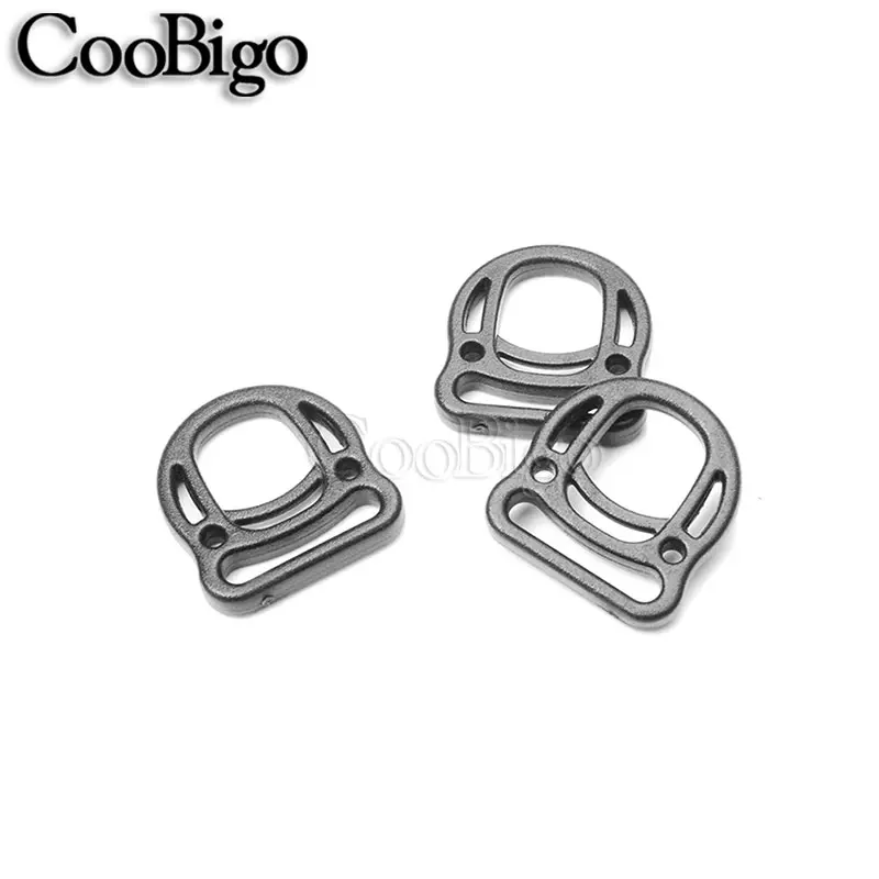 25pcs EDC Buckle D Ring Loop Hook Webbing Hanger for Outdoor Tactical Molle Backpack Strap Accessories Plastic Durable 20mm-50mm