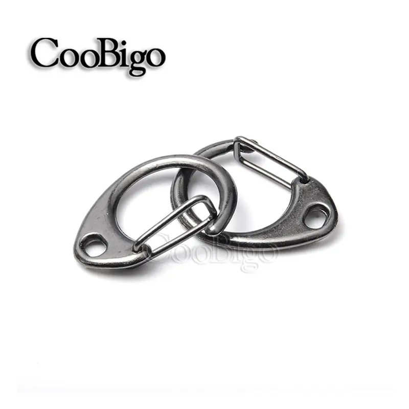 5pcs Metal Lobster Clasp Snap Hook Clip Buckle Round Paracord Lanyard Keychain Bag Strap DIY Craft Accessories Colorful