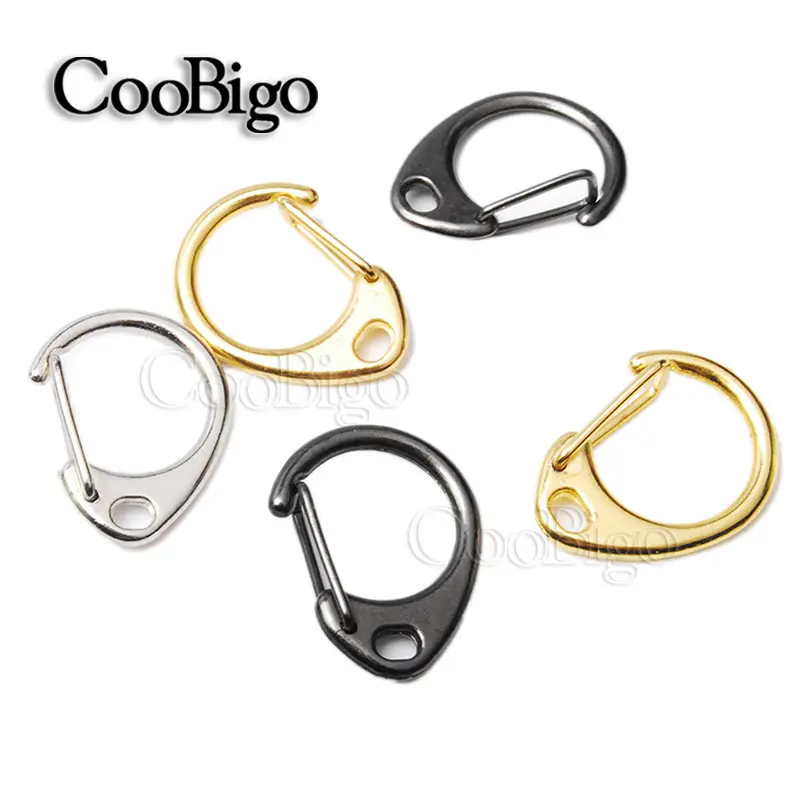 5pcs Metal Lobster Clasp Snap Hook Clip Buckle Round Paracord Lanyard Keychain Bag Strap DIY Craft Accessories Colorful