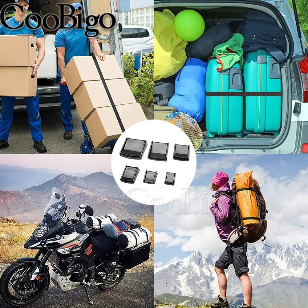 10pcs Cam Buckle Plastic Toggle Clip Belt Buckles Outdoor Camp Backpack Bags Strap Webbing 16mm 20mm 25mm 32mm 38mm 50mm 50.5mm