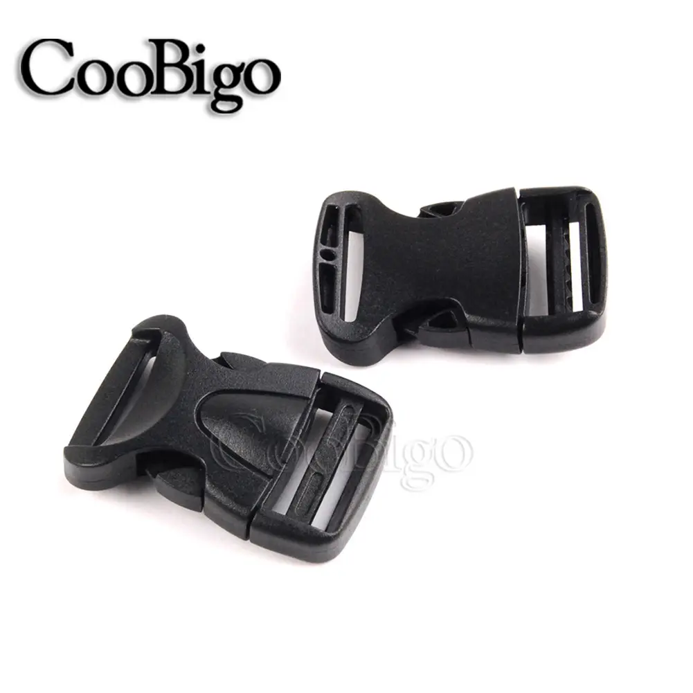 20mm 25mm 32mm 38mm 50mm Side Release Buckle Plastic Curved Clasp Paracord Backpack Strap Webbing Bag Belt Accessories 5pcs